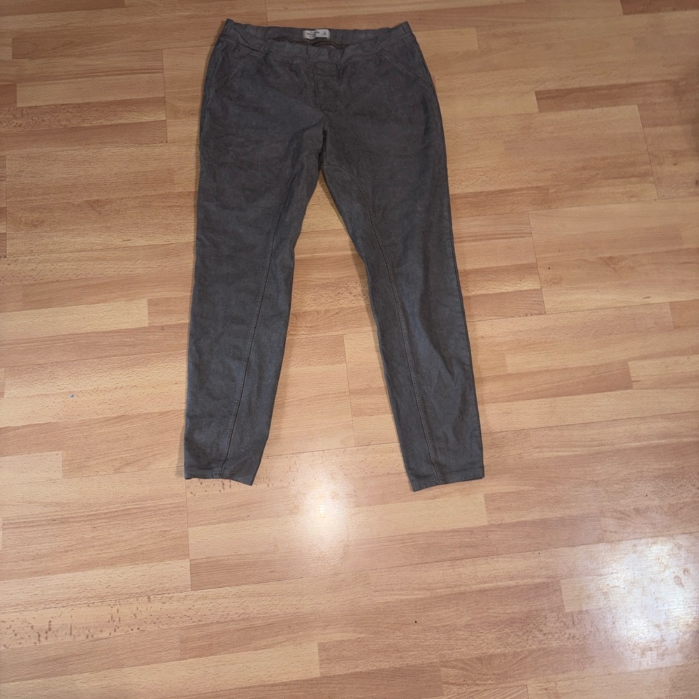 Abercrombie & Fitch size M sueded look leggings (grey/beige/greige)